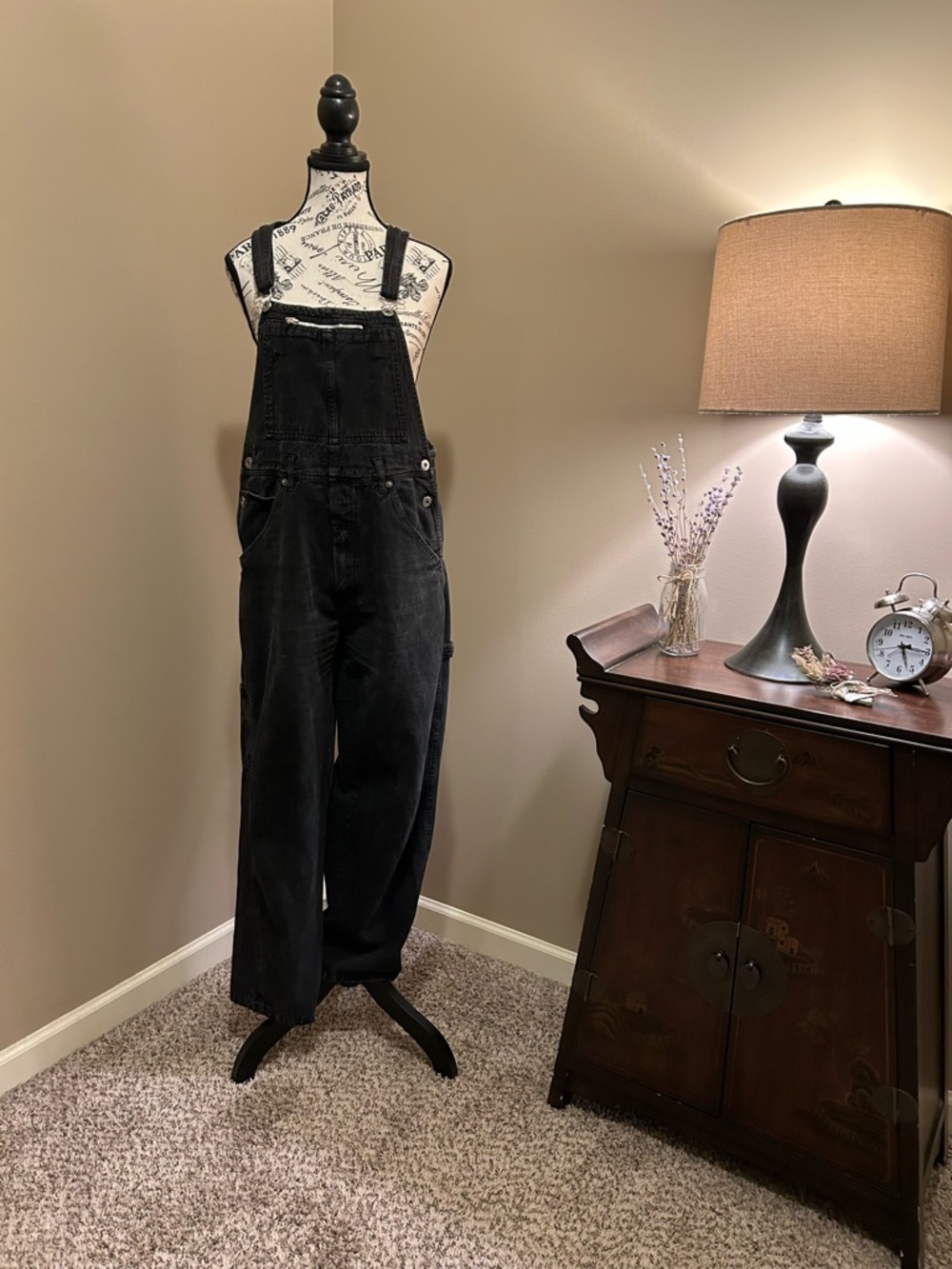 Dickies Black Women's Denim Overalls